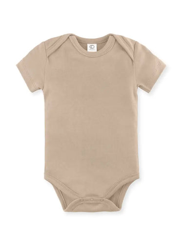 Colored Organics Organic Short Sleeve Bodysuit, Clay